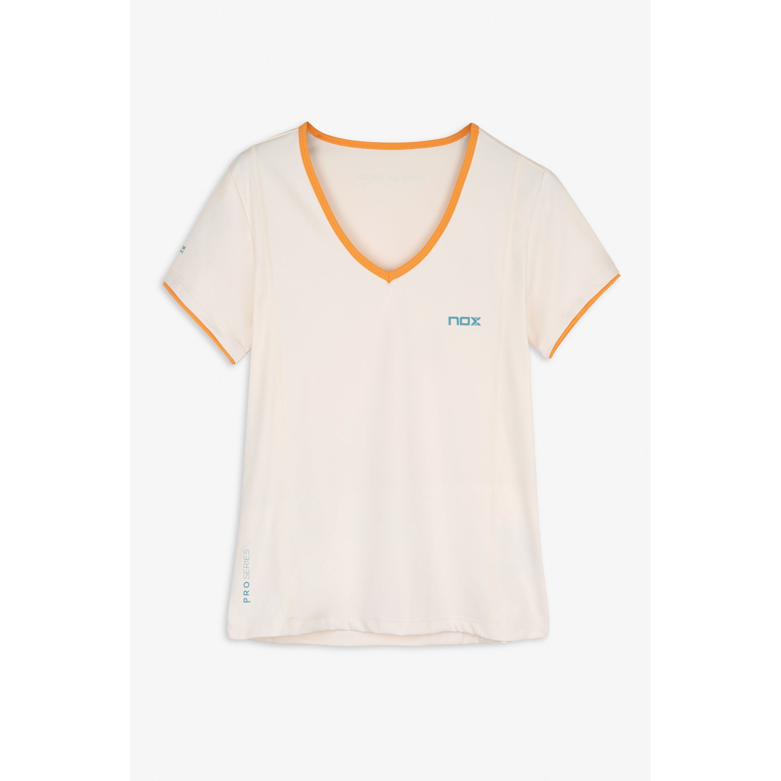 Women's padel shirt NOX PRO Top (sp. Vanilla Ice)